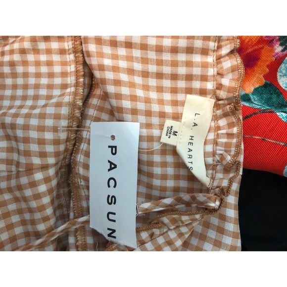 Pacsun L.A. Hearts Gingham Mini Dress Size M - Picture 3 of 4